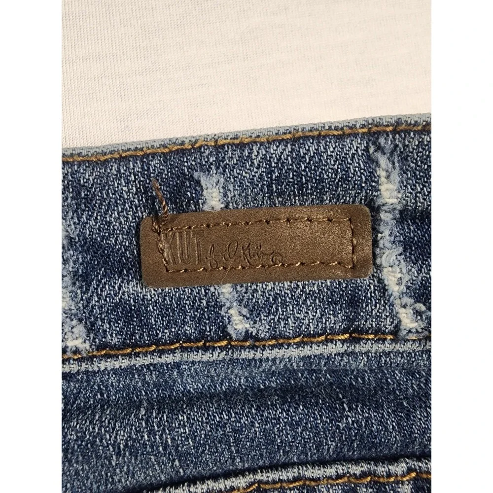 KUT from the Kloth Catherine‎ Boyfriend Jeans Women 4 Distressed Denim Mid Rise